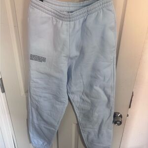 PANGAIA Drawstring Sweatpants Womens S Light Blue Organic Cotton Sustainable